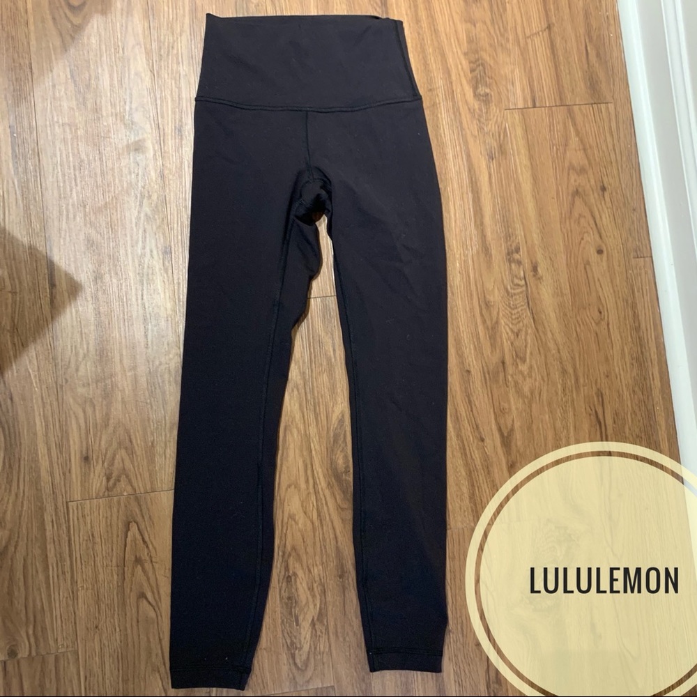 Lululemon Wunder Under HR Luon Black Leggings